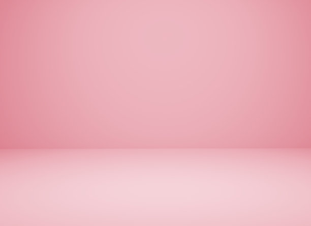 3d的粉色房间。模糊的软粉色背景，3d渲染图片下载