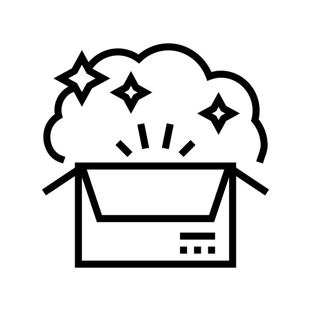 东西怀旧线图标矢量插图图片下载