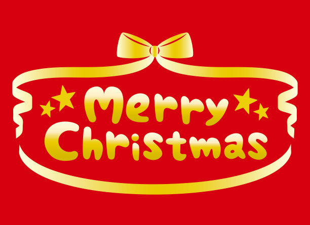 可爱的圣诞快乐的标志/字体/排版图片下载