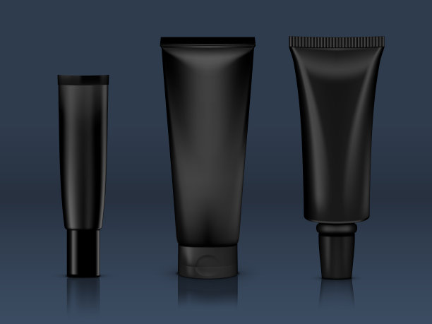 化妆品管包装背面暗色图片下载