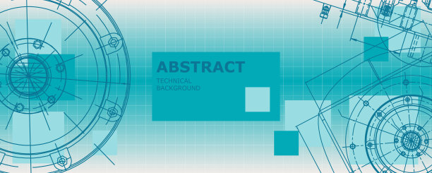 机械工程制图。抽象的画图片下载