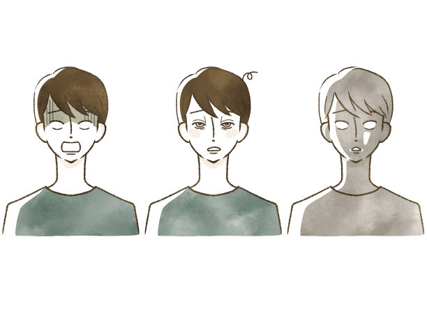 面部表情集合了男性的绝望和失望图片下载