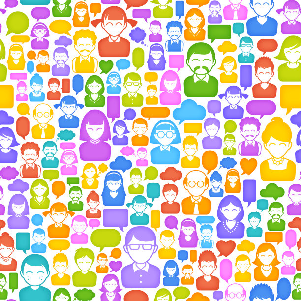 彩色卡通形象纹理图片下载