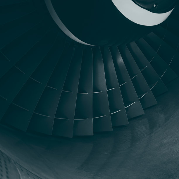 涡扇飞机喷气发动机的涡轮图片下载