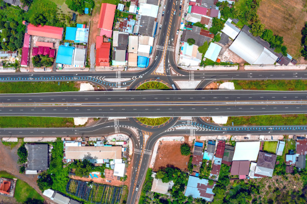 泰国西萨吉省坎达拉区最美丽的十字路口。图片下载