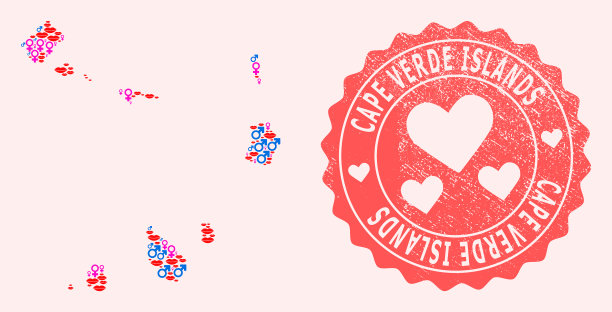 构图爱笑佛得角地图图片下载