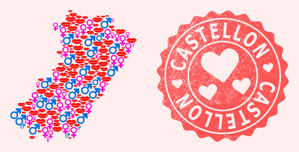 构图性感微笑地图城堡图片下载