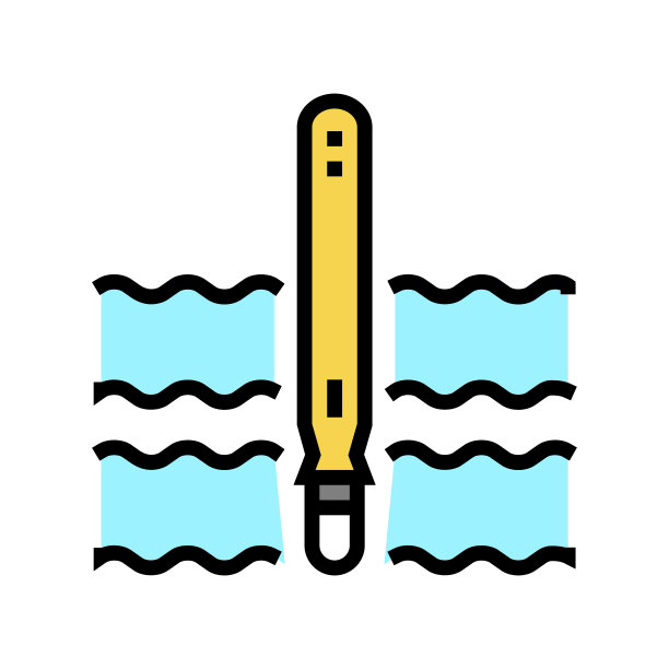 潜水员浮动彩色图标矢量插图图片下载