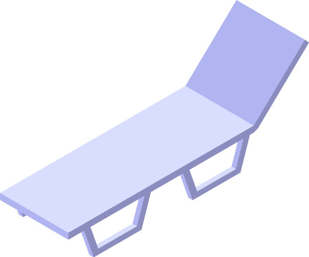 沙滩椅图标等距风格图片下载