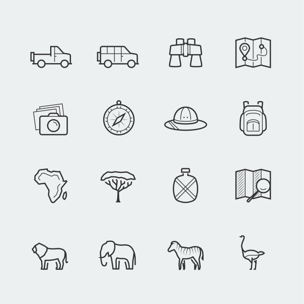 Safari图标设置在大纲样式图片下载