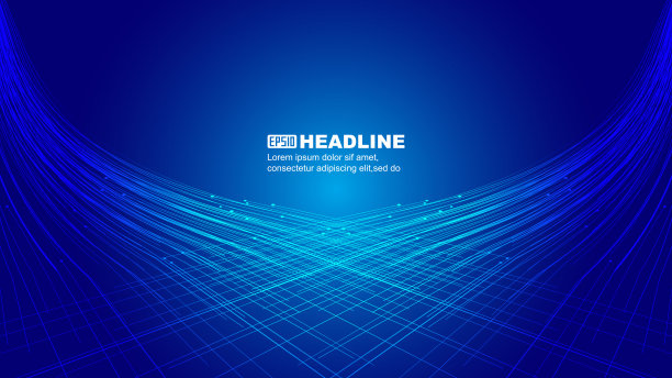交叉的蓝线形成了一个线空间的背景。图片下载