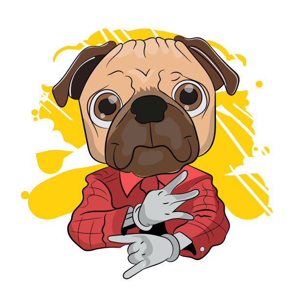 可爱的哈巴狗图片下载