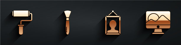 设置刷漆滚筒刷画和刷漆图片下载