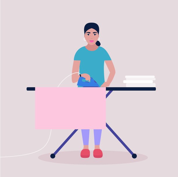 熨烫的亚麻图片下载