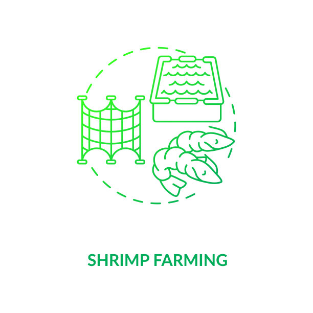 虾养殖概念图标图片下载