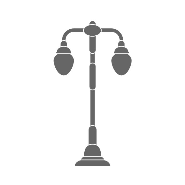 主题设计为两个平台的照明灯具图片下载