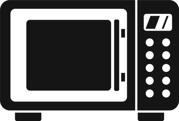 微波辐射图标风格简单图片下载