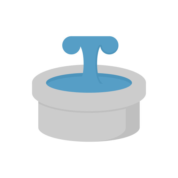 喷泉矢量图标设计。图片下载