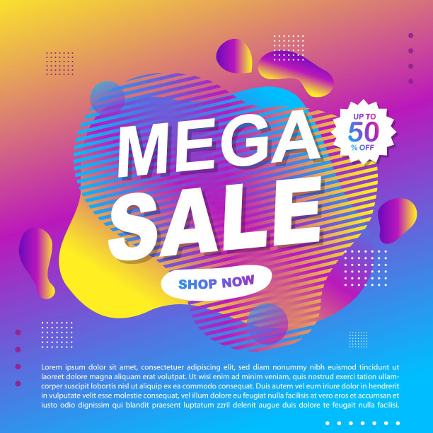 促销横幅模板设计图片下载