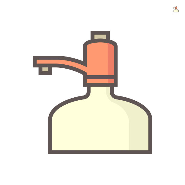 自动饮用水泵按钮控制。64x64像素完美和可编辑的笔触。图片下载