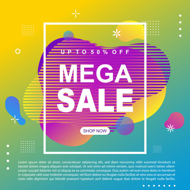 促销横幅模板设计图片下载