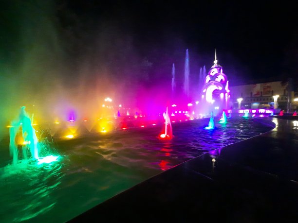 镜子的喷泉图片下载