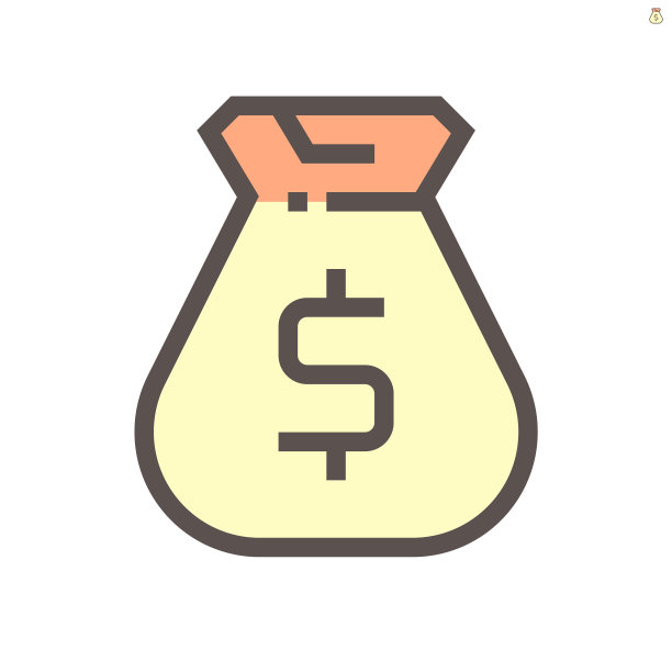 钱袋和手的图标为金融图形图片下载