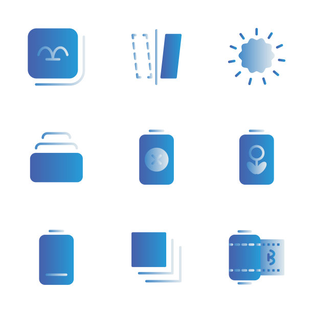 照片编辑器图标集包括画廊设备图片下载