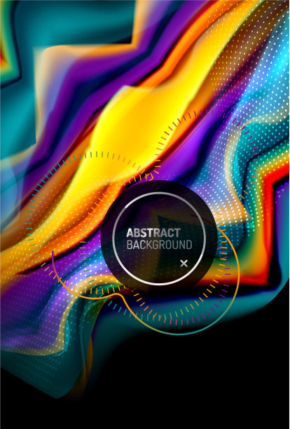 液体梯度抽象背景色波图片下载