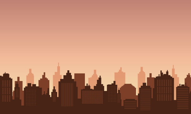 背景在市中心与下午的天空图片下载