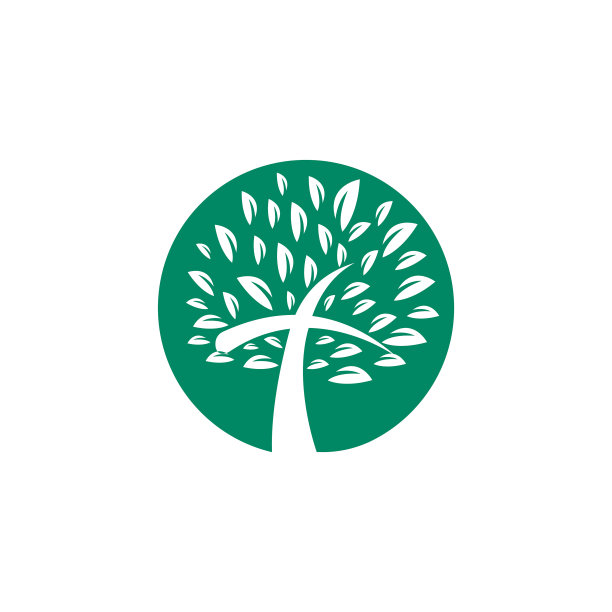 树宗教十字符号图标设计图片下载