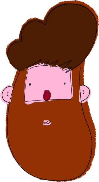 一个留着大胡子和长胡子的嬉皮士图片下载