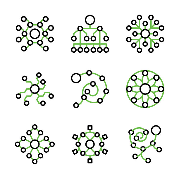 网络和科学图标集大纲1包括图片下载