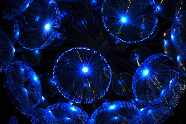 城市里的圣诞彩灯图片下载