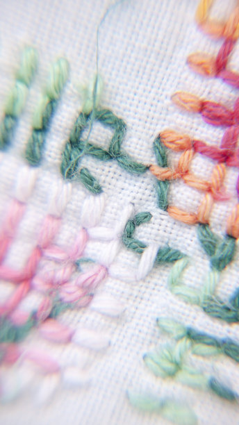 彩色的刺绣图片下载