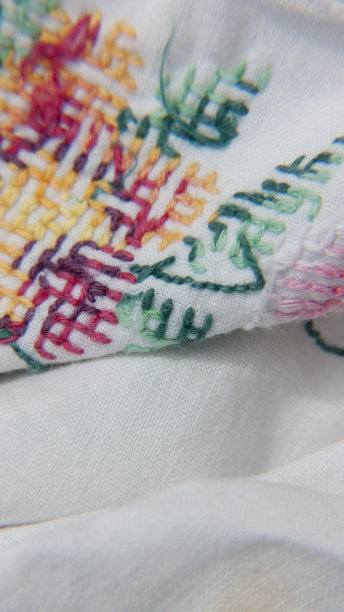 彩色的刺绣图片下载