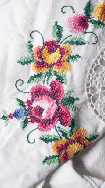 彩色的刺绣图片下载