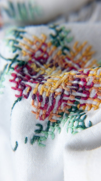 彩色的刺绣图片下载