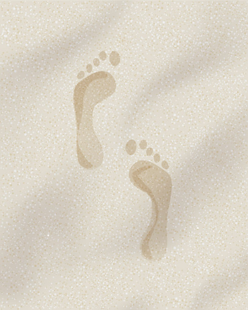 沙滩上的足迹- 002图片下载