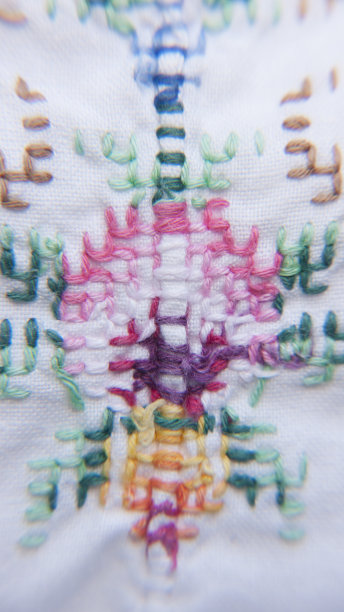 彩色的刺绣图片下载