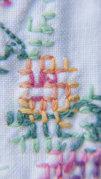 彩色的刺绣图片下载