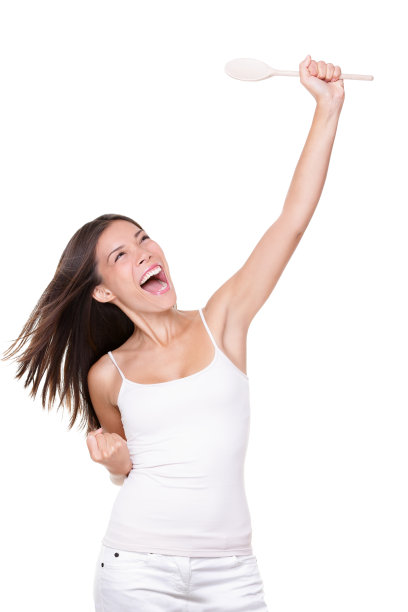 快乐赢家成功烹饪女人图片下载