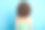 后面的年轻女士的照片站大的广泛的卷发型漂亮的卷发运动的运动训练的脊柱背部锻炼后穿绿色的crop顶部孤立的蓝色背景图片下载