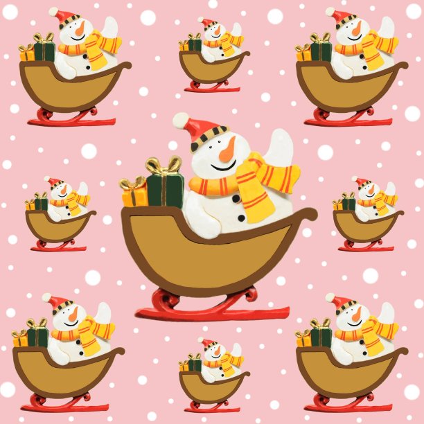 雪人图案雪雪图片下载