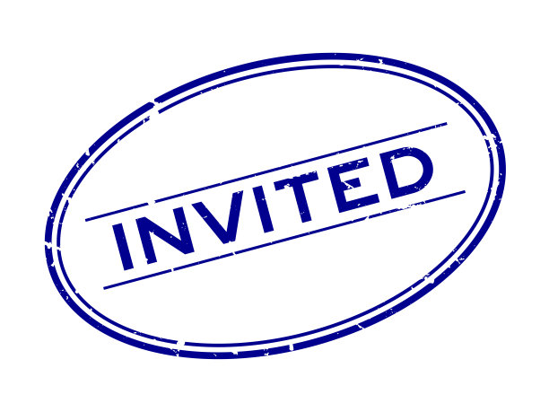 垃圾蓝色邀请字椭圆形橡皮印章印章白色背景图片下载