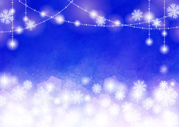 晶莹的水彩背景与雪图片下载