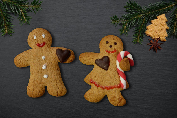 姜饼男人，小男人，圣诞快乐图片下载