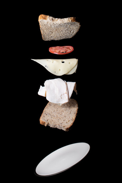 下降的三明治图片下载