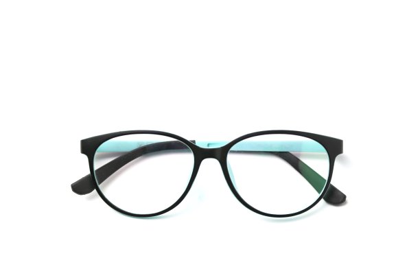 黑色眼镜与白色背景隔离图片下载