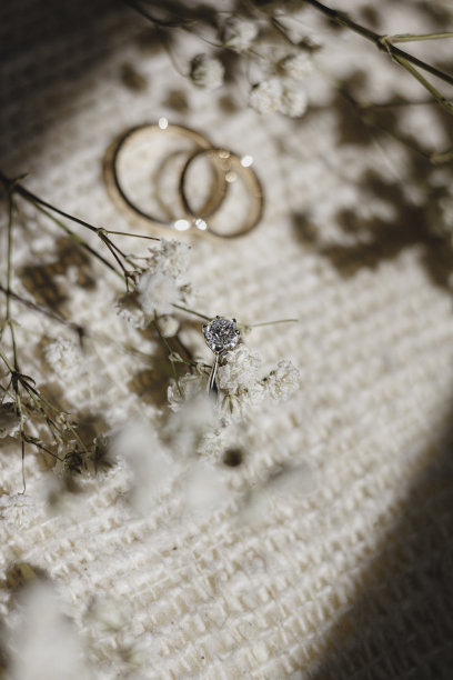 订婚戒指和结婚戒指图片下载